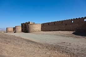 Deyr Gachin Caravanserai, A Safavid secondary use of a Sassanian fort. Iran. 